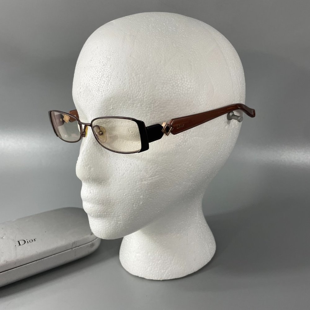 CHRISTIAN DIOR CD3747 3747 YGJ Brown Eyeglass Frame w/Case - Picture 2 of 13